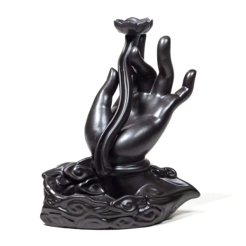 Mini Cauldron with Moon Phases – Incense Burner