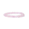 Faceted rose quartz bracelet