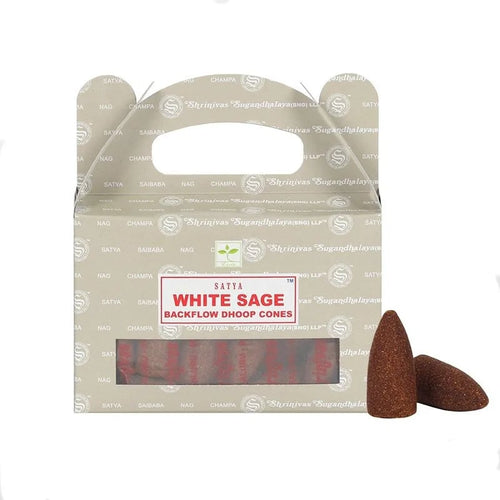 Backflow Incense Cones – White Sage