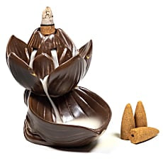 Backflow waterfall incense burner Lotus