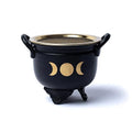 Mini Cauldron with Moon Phases – Incense Burner